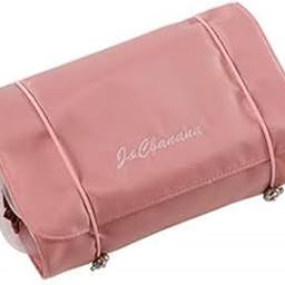VALAMJI 4-in-1 Detachable Hanging Toiletry Bag Foldable Travel Makeup Bag, Portable Small Quick Roll Up Removable Dividers Cosmetic Bags for Women Girls (Pink - 1PCS)-image-58