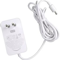 ELeCTRO buddy 15W 12V EU Plug AC Adapter Power Supply Charger Compatible for Amazon Alexa Echo Dot |3rd gen and 4th gen| Echo Show 5 Fire Tv Cube (15W OFFWHITE)-image-3