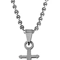 m men style Bikers Jewelry Trendy Nautical Anchor Silver Stainless Steel Pendant Necklace Chain LC016-picture-35