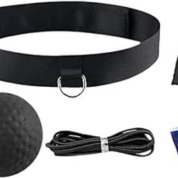 MERISHOPP™ Boxing Ball Headband Fitness Boxing Gear Agility Punching Ball Black|Sporting Goods|Boxing Martial Arts & MMA|Training Equipment & Supplies|Punching Bags-picture-14