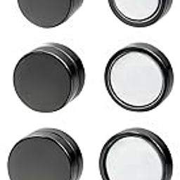 ROUND BARBELL - BLACK - Magnetic Non-Piercing Pure Titanium Steel Earring for Men & Boys (14mm to 6mm)-image-1