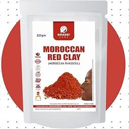 AmazerCare Moroccan Red Clay Powder Hair Care/Hair Mask (225gm, 1 Pouch) Natural Face Pack-image-36