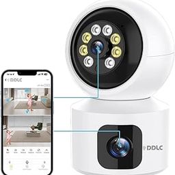 DDLC DuoXR 3MP Dual Lens Wireless WiFi Smart CCTV Camera | Ultra HD View | Double Side View | Two Way Talk | Motion Detection | Night Vision |Support Upto 128gb sd Card (2024 Double Camera)-3
