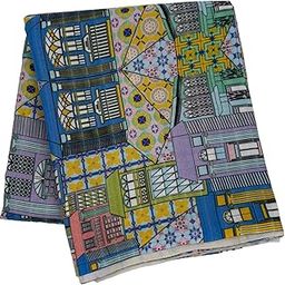 Digital Printed Multicoloured Poly Cotton Fabric for Women's Apparel Unstitched (2.5 Meters)-21