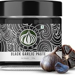 Garlicious Grown Black Garlic Paste, Australian Gourmet Condiment, Rich in Antioxidants, Perfect for Cooking, Vegan, Gluten-Free, Ideal for Sauces, Dressings, and Marinades (100g)-image-1