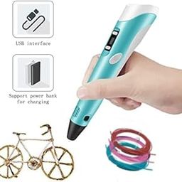 Qatalitic 3D Printing Pen with USB Cable, LCD Display with Free Refill PLA Filaments, Easy to Use for Kids to Doodle and Sketch in 3D, Ready to Create (Random Color)-10