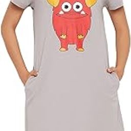 Women's Cotton Printed Short Nightdress-image-34
