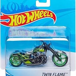 Hot Wheels Street Power Green Twin Flame Motorcycle - Kids-image-70