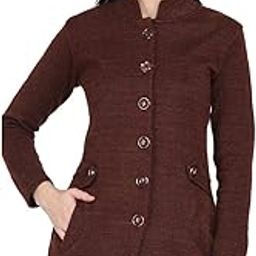 Women's High Neck Full Sleeve Casual Winter Sweater (Maroon) (SC_CARDIGAN1_Full_40)-image-0