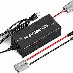 LiTime LiFePO4 Battery Charger 12V 20A, 14.6V Lithium LiFePO4 Batteries Charger AC-DC for Lithium LiFePO4 Deep Cycle Rechargeable Batteries-picture-30