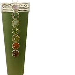Green Aventurine 7 Chakra Gemstone Pendant For Necklace: Reiki Energized Gift Of Natural Crystals, Good Luck Healing Charm (11052)-image-44