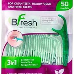 Dental BFresh Flossers 3 in 1 Mint Flavoured (Apple Green)-34