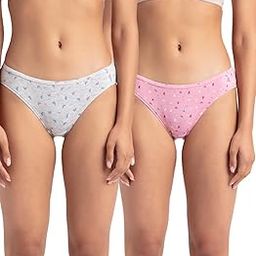 SW01 Women's Medium Coverage Super Combed Cotton Elastane Stretch Mid Waist Bikini with Concealed Waistband and Stay Fresh Treatment (Pack of 2_Colors & Prints May Vary)-picture-18