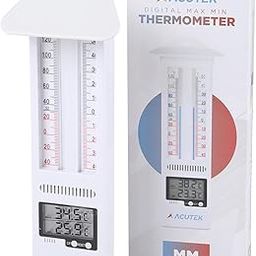 Modern Dual Digital Max-Min Thermometer with Wide Digital Display For Room | Wall Hanging Thermometer with Hook & Long Life Battery | High Accuracy Thermometer (Pack Of 1) (White)-11