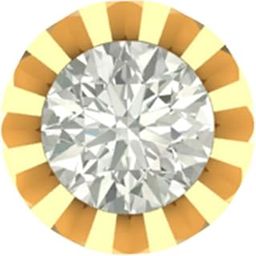 14K/18K Yellow/White/Rose Gold and Diamond Nosepin For Women-image-100