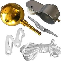 Generic Flag Pole Hardware Parts Repair Kits Flagpole Hardware for 2OD Tube-image-54
