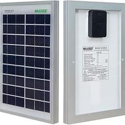 WAAREE Solar Panel || 5 Watt 12V Solar Panel (WS_5 Watt) || Portable & Efficient Power Solution for Battery Charging, LED Lighting & DIY Projects || Pack of 1-18