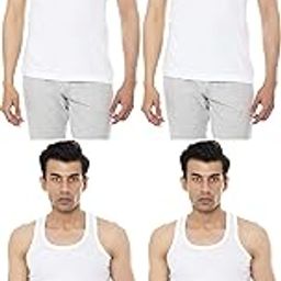 Bonus Men's Cotton Sleeveless Vest (White, 80 cm) - Pack of 4-image-9