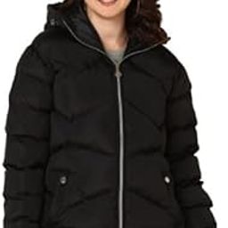 Nylon Full Sleeves Waterproof Winter Jacket With Hoodie For Women's | with Inner Mobile Pocket | Zip Closure-image-43