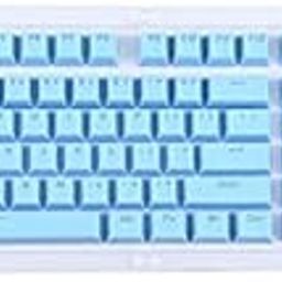 Tobo PBT Keycaps Set, Double Shot Translucent Keycaps for Mechanical Keyboard ANSI US Layout 61/68/84/87 TKL/104/108 Keys, with Keycap Puller- Only Keycaps, (Sky Blue)-(TD-610KM)-image-42