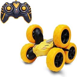 TinyTykes Double Flip Sixer RC Stunt Car | 6-Wheel Drive Off-Road Drift Racer | 2.4 GHz Remote Control | 360° Flip & Roll Stunts | Best Gift for Boys & Kids (Yellow)-image-20