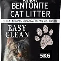 Agirav Tails Premium Unscented Cat Litter - Low Dust, Superior Odor Control - Hard Clumping, Moisture Absorbing Clay Multi Cat Litter (5KG)-image-67
