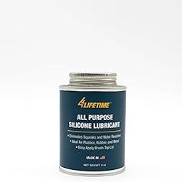 4Lifetime Multipurpose Automotive Silicone Lubricant for Rubber, Metal, Glass, and Plastic Surfaces, Brush Top Can - 8 oz.-image-18