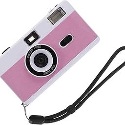 Gadpiparty 1pc Reusable Film Camera Built Flash Retro Vintage Camera for Film for Friends and Family in White Pink Purple-image-94