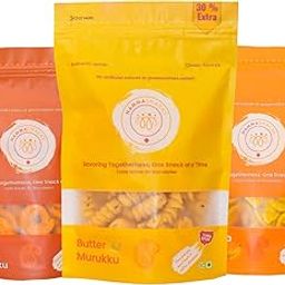 Namma Snacks Combo Pack – Butter Murukku, Spicy Baby Murukku, Banana chips (100g x 3) | Total 300g-image-89