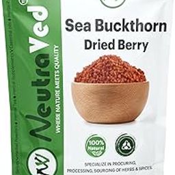 NeutraVed Sea Buckthorn Himalayan Dry Berry 100 Gram | Nourishes Skin | Rich in Omega Fatty Acids | Vitamin E and C | Seabuckthorn Berry In Small Cut Juices, Tea Or Recipes - 100g-image-14
