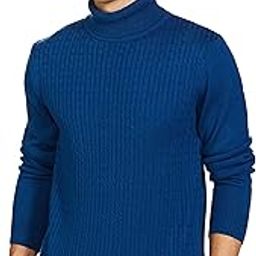 Men's Casual Acrylic High Neck Sweater-image-60