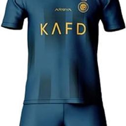 AL-Nasr Ronaldo 7 New Season Blue Football Kids Jersey Set T-Shirt and Short-image-79