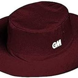 GM Gunn & Moore Cotton Unisex's Panama Cricket Hat X (1600708_Maroon, XL-image-2