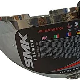 0TO6 SMK Helmets- Typhoon Helmet Visor, Color- Mirror/Mercury, Ecru-image-8
