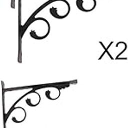MERISHOPP 4X European Style L Shaped Wall Mounted Shelf Bracket Metal Hanging Holders|Home & Garden|Furniture|Bookcases-image-10