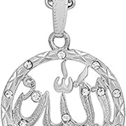 afh Allah Caligraphy 786 Religious Islam Locket With Stainless Steel Chain Pendant for Men and Women-picture-33