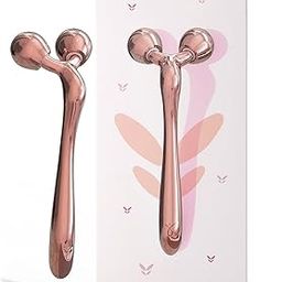 Caresmith Bloom All Metal Face Roller | Cooling Zinc Alloy Sculting Rollers with Solid Metal Handle | Face Massager for Women | Facial Massager Machine | Roller Massager | Face Roller for Women-28