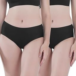 Mid-Hipster Invisipanty | Seamless Bonded Technology | Soft Polyamide Fabric | Mid-Rise Hipster Fit | Elastic-Free Waistband | No Marks, No Rashes | Regular Fit | Everyday Comfort (Pack of 2)-picture-49