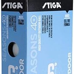 STIGA Unisex - Adult Seasons Outdoor ABS 6-Pack White Table Tennis Ball, White, One Size-picture-12