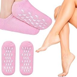 MilliMegaa Gel Socks Soft Moisturizing Socks, Repairing and Softening Dry Cracked Feet Skins Moisturizing Gel Socks for Dry Feet and Ankles for Women and Girls-image-95