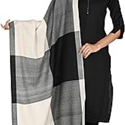 Handwoven Lambswool Stole | Soft Warm Lightweight Natural Wool Wrap for Women | Elegant Cozy Shawl | Stylish Cold Weather Accessory | Plain Weave | Off White (Pack of 3)-picture-12