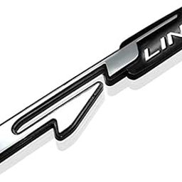 OAN G-T LINE Decals Car Emblem Sticker Badge for Vehicle Truck Front Fenders Bumper Side Window Trunk Boot Tailgate (Black with Silver)-image-17