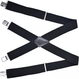 ™ 2xCasual Men Suspenders Elastic Straps Comfortable Trousers Suspender Adults Black | Suspenders Braces | Mens Accessories-image-66