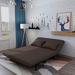 Royal Interiors 3 Seater Foldable Sofa with Cushion and Armrests | Compact Sleeper Couch for Small Spaces | Sleeper Sofa for Living Room, Bedroom | Convertible Tri-Fold Sofa Cum Bed (Coffee Brown)-image-53