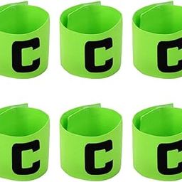 6 Pcs Adjustable Elastic Soccer Captain Armband Arm Bands Football Basketball Player Bands for Youth Adult Green-picture-22