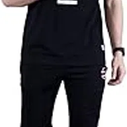 starfox Men's Cotton Blend Half Sleeve Hooded Whith Pant Co-Ord Set-picture-28