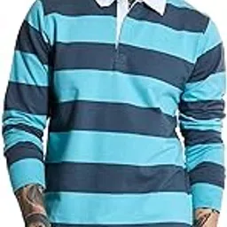 snitch Full Sleeve Light Weight Machine Wash Casual Wear 100% Cotton Stripes Polo Regular Fit T-Shirt-picture-41