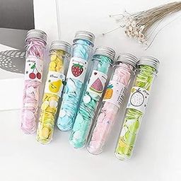 Dhivskitechen Paper Disposable Mini Bottle, Scented Soap Bath Flakes, Tube Shape Bottle Paper Soap For Travelling, Cleaning Soap Pocket Size Hygiene for Office, Outdoor, School, Travel-image-82