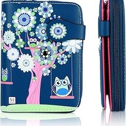 Small Wallet for Women, PU Leather Printed Mini Wallets for Girls, Zipper Wallet, Credit Card Holder Organizer Coin Purse for Girls-54