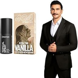 Bold Care EXTEND™ Non-Transferable Spray for Men (Pack of 1) + Bold Care 404 Super Ultra Thin Vanilla Flavored Condoms For Men - (Pack of 10) - Combo-image-17